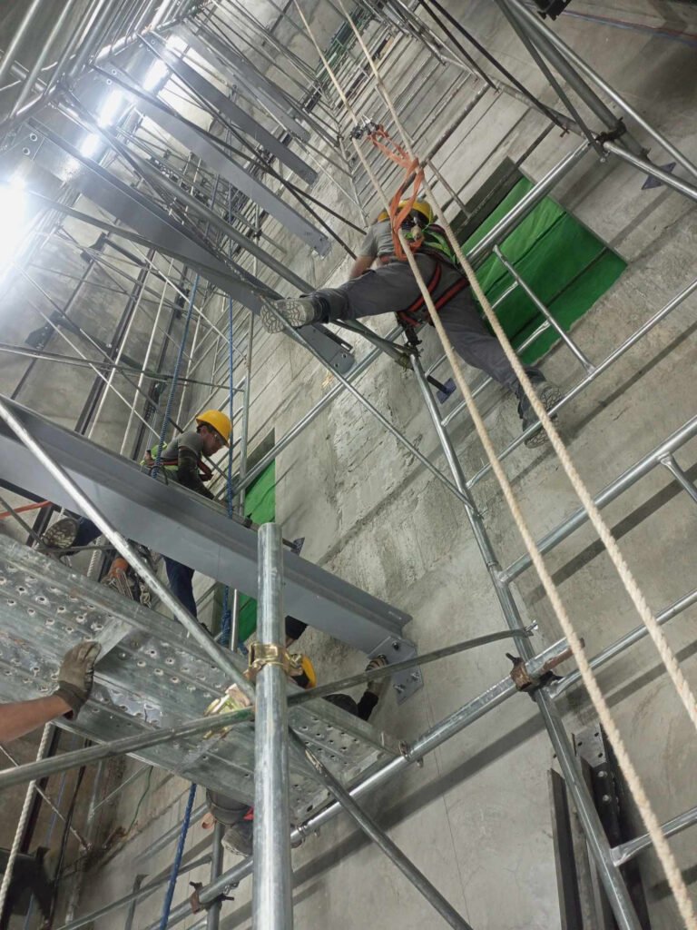 INSTALLATION OF I BEAMS