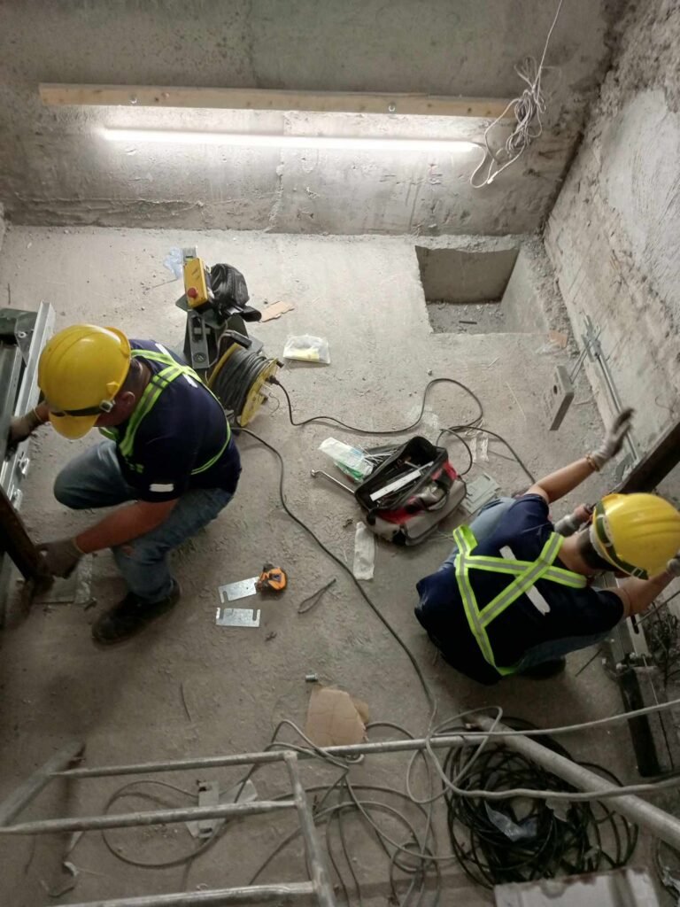 installation of pit accessories